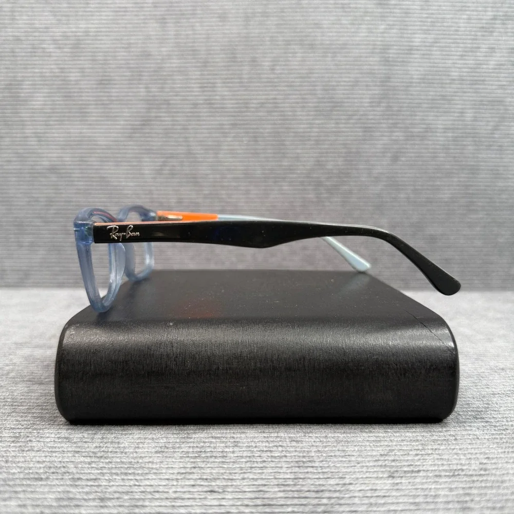 Ray-Ban‎ RB 5228 5547 Blue Orange Rectangular Y2K Eyeglasses Frames 53-17 140